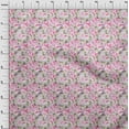 thumbnail image 3 of oneOone Cotton Flex Light Pink Fabric Rose Buds Floral Craft Projects Decor Fabric Printed By The Yard 40 Inch Wide, 3 of 4