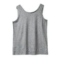 thumbnail image 4 of Wycnly Womens Tank Tops Loose Fit Lightweight Cotton Vintage Vest Tops Summer Fashion Leopard Print Round Neck Sleeveless Shirts Blouse Gray XL, 4 of 7
