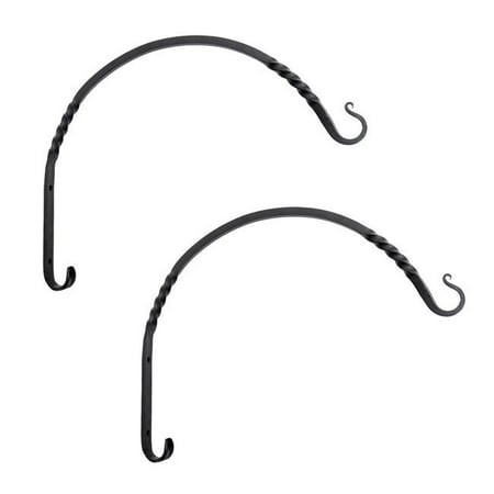 

18 in. Heavy Duty Arc Bracket Black - Pack of 2