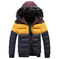 thumbnail image 1 of Outfmvch winter coats for men Winter Warm Hooded Softshell for Windproof Soft Coat Shell Jacket womens tops fall tops for women Blue, 1 of 2