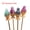 Gold (Random Pick), variant on MATROOY 1PC Natural Fluorite Pineapple Carved Hairpin Crystal Quartz Reiki Random Pick-Silver (Random Pick)
