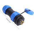thumbnail image 3 of Thinsony SP21 21MM Panneau Multipolaire IP68 Prise Étanche 2Pin/3Pin/4Pin/5Pin 4PIN, 3 of 6