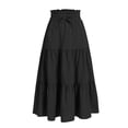 thumbnail image 5 of Bmisegm Back to School Clothes for Girls High Waist Boho Tiered Maxi Skirt with Drawstring Elastic Waist for Casual Daily Wear Girls Skirts 12-13 Years, 5 of 8