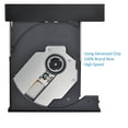 thumbnail image 5 of ABS USB 2.0 &amp; Lecteur de Lecture Externe Combo Lecteur DVD CD-RW Graveur CD+-RW DVD ROM Portable Lecteur DVD Externe pour Ordinateur Portable PC, Facile à Installer, 5 of 5
