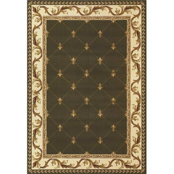 5 ft. 3 in. x 7 ft. 7 in. Polypropylene Green Area Rug