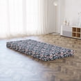 thumbnail image 3 of Floral Foldable Mattress, Garden Scene in Pastel Tones, 74.8" x 35.4", Slate Blue Pink, by Ambesonne, 3 of 4