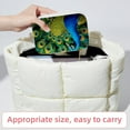 thumbnail image 6 of Peacock Velvet Portable Jewelry Box with Removable Compartment - Necklace, Earring, and Travel Organizer - Gift, 6 of 7