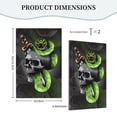 thumbnail image 2 of Sword Pierced Skull With Snake Light Switch Cover Decorator No Device Blank Wall Plate 1-Gang Receptacle Outlet Decor, 2 of 7