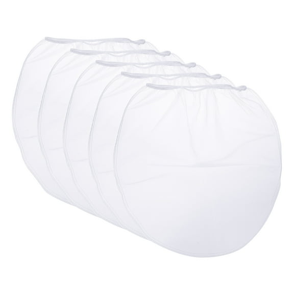 Uxcell Paint Strainer Bags 2 Gallon 16.5"x14.6" Polyester Bag with Elastic Opening 5 Pack