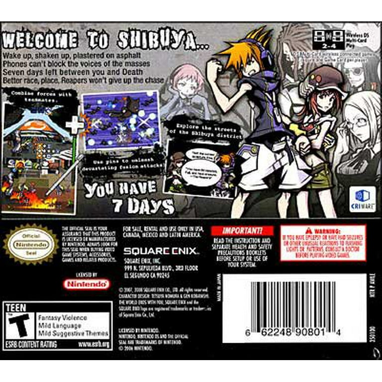 The World Ends With You (Factory ) (Nintendo DS) - Walmart.com