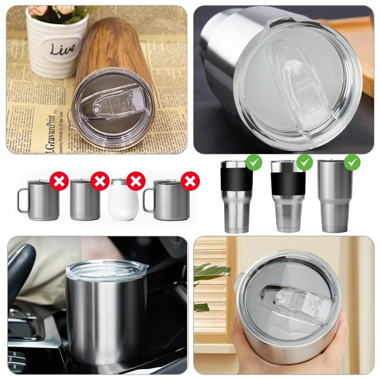 8 pcs reusable mug lid Replacement Lid for Coffee Mug Travel Cup