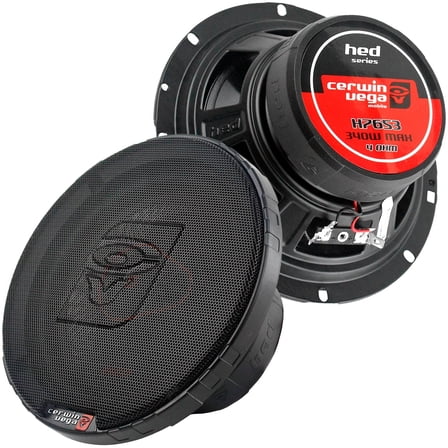 Cerwin-vega Mobile H7653 6.5 in. HED Series 3-Way Coaxial Speakers 340 Watts Max