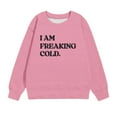 thumbnail image 5 of Uxgjfwu Size 6 Shirts Girls Crewneck Oversized Sweatshirt Kids Fashion Long Sleeve Pullover Tops 1-12 Years, 5 of 7