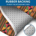 thumbnail image 4 of Boho Colorful Geometric Ethnic Pattern Bathroom Rugs Sets 3 Piece,Toilet Cover Set,Absorbent Non Slip Bathroom Mats Sets with U-Shaped Contour Rug Toilet Rug Set, 4 of 5