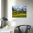 thumbnail image 3 of JEUXUS Rapeseed Flowers Under The Snow Mountain Beautiful Scenery Nature Art Printing Poster Picture 7086 Poster Canvas Prints Wall Art For Home Office Decorations, 3 of 4