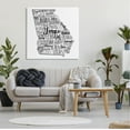 thumbnail image 2 of Stupell Industries Georgia State Map Shape City Typography Graphic Art Gallery Wrapped Canvas Print Wall Art, Design by The Saturday Evening Post, 2 of 7