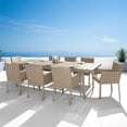 thumbnail image 2 of RST Brands Portofino Sling 9-piece Aluminum Outdoor Dining Set in Beige Fennel, 2 of 8