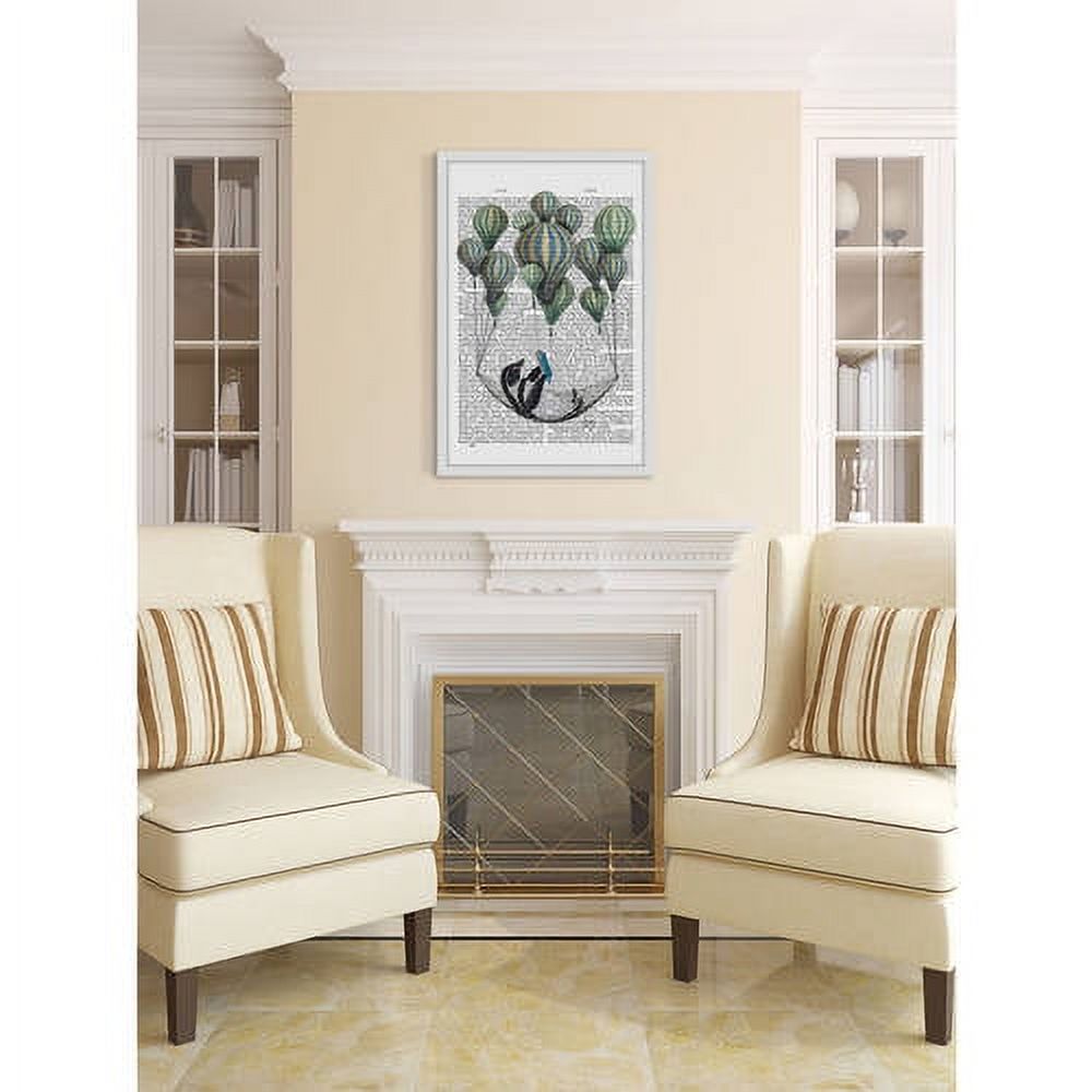 Marmont Hill "Penguin in Hammock" Framed Painting Print