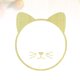 thumbnail image 2 of Espejo de pared acrílico con marco de madera y forma de gatito., 2 of 7
