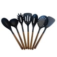 thumbnail image 1 of JS Gourmet - 7 Piece Kitchen Utensil Set, Heat Resistant, BPA Free, Acacia Wood, 1 of 3