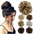 thumbnail image 6 of Janrevotw Messy Bun Hair Piece Wavy Curly Hair Bun Hair Extensions Synthetic Messy Bun Hair Piece For Women Girls, 6 of 9
