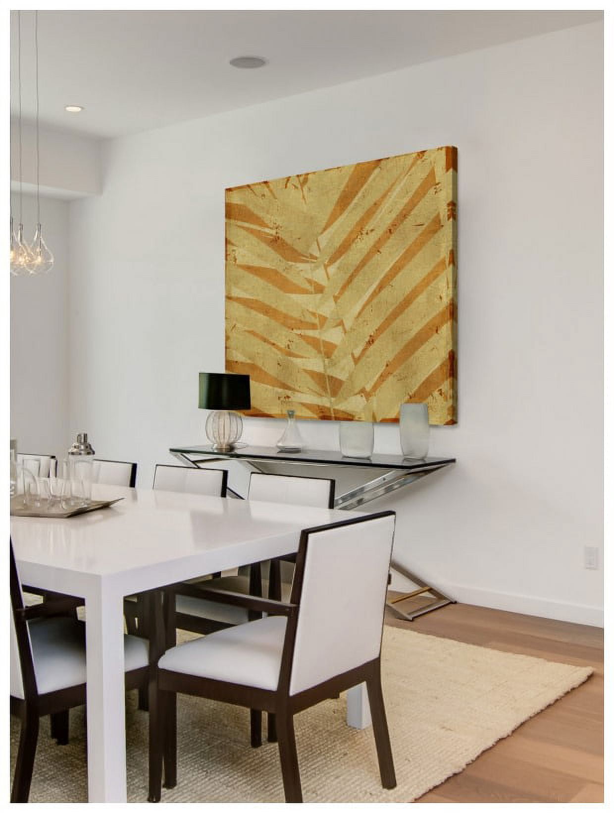 "Palm Fossil II" Painting Print on Wrapped Canvas
