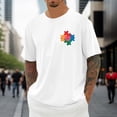 thumbnail image 2 of Telankuip Unisex Awareness Gift T Shirts for Men Womens Crew Neck Short Sleeve T-Shirt Loose Comfortable Breathable Summer Casual Graphic Tee Tops Streetwear White XS, 2 of 6