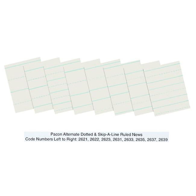 Pacon Corporation  Ruled Newsprint Reams 1/2 Inch X 1/4 Inch