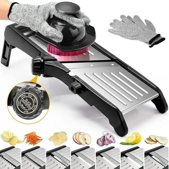 Swayvoo Stainless Steel Mandoline Slicer Vegetable Chopper Potato Slicer