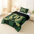 thumbnail image 2 of Catabedysis Golf Cart Twin Comforter Sets For Boys,Cute Personalized Letter M Bedding Set,Black Reversible,2 Pieces,1 Comforter and 1 Pillowcase, 2 of 7
