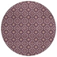 thumbnail image 2 of Addison Rugs Chantille Indoor/Outdoor Transitional Geometric Eggplant Machine Washable Round Rug, 8' x 8', 2 of 7
