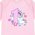 thumbnail image 4 of Inktastic I Am 1 Year Old with Unicorn and Hearts Girls Long Sleeve Baby Bodysuit, 4 of 5