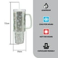 thumbnail image 3 of Holiday Time 40oz STAINLESS STEEL TUMBLER WITH STRAW SNOWFLAKE, 3 of 7