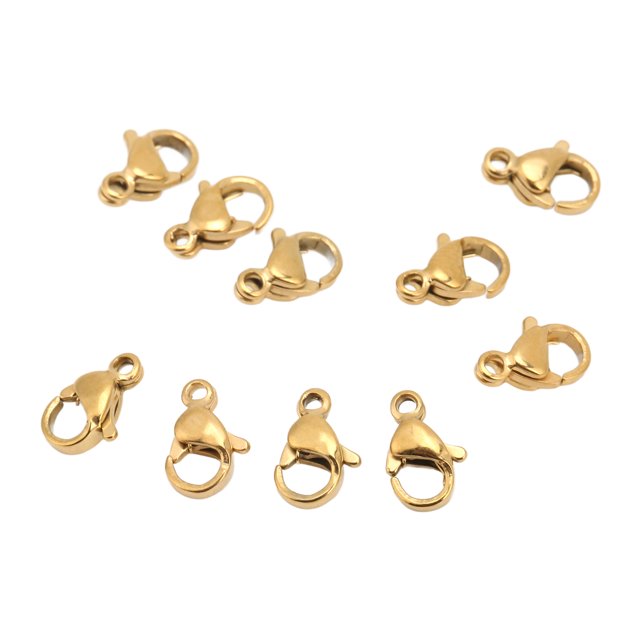 Fermoir Collier, 20 Pcs Fermoir Homard pour Colliers pour Chevilles pour Bracelets