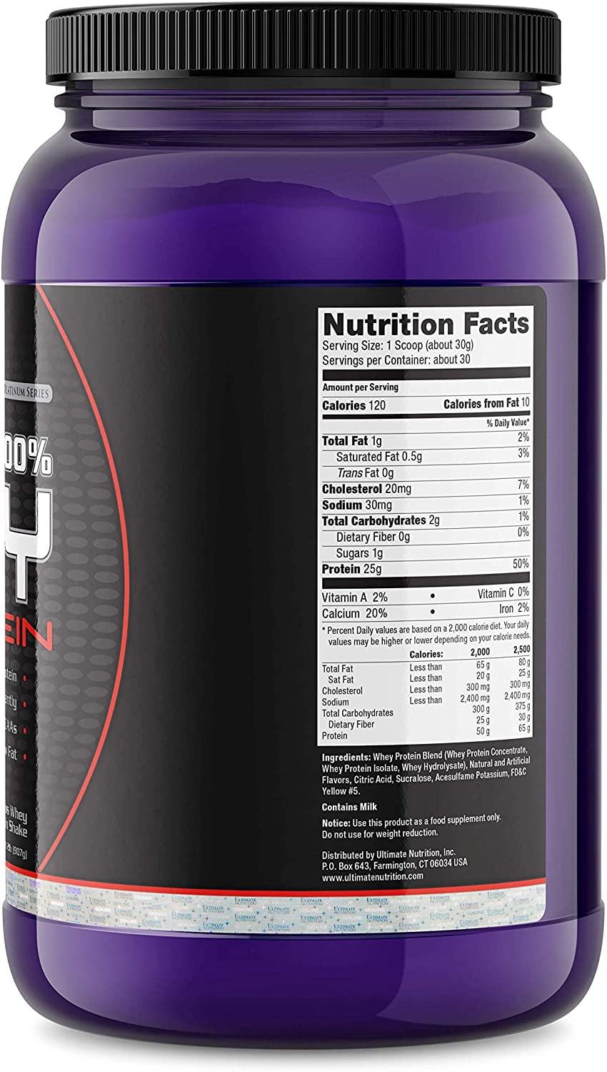 Ultimate Nutrition Prostar Whey Protein Powder ,Whey Concentrate Isolate-2lb