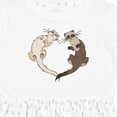 thumbnail image 4 of Inktastic Cute Ferret Heart Girls Toddler Dress, 4 of 5