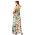 thumbnail image 2 of Sakkas Sofia Women's Spaghetti Strap V-neck Floral Print Summer Casual Maxi Dress - 500 - One Size, 2 of 5