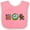 Pink and White, variant on Inktastic Hiking Eat Sleep Hike Boys or Girls Baby Bib