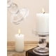 thumbnail image 3 of Candelabro moderno de cristal transparente para velas de pilar, base redonda, candelabro pequeño duradero, candelabro para mesa de comedor en casa, centro de mesa, 3 of 5