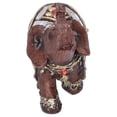 thumbnail image 3 of Figura de elefante, escultura de elefante no tóxica, resina ecológica roja para sala de estar, hotel,(Red square trumpet 7 * 3.5 * 7cm) Decoración Hogareña Fugacal NO, 3 of 7