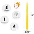 thumbnail image 5 of 12 Inch Yellow Taper Candles, 5 of 5
