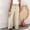 Beige, variant on Sakmal Cotton Linen Women's Pants Palazzo Wide Leg High Waisted Work Purple Solid Pants with Pockets