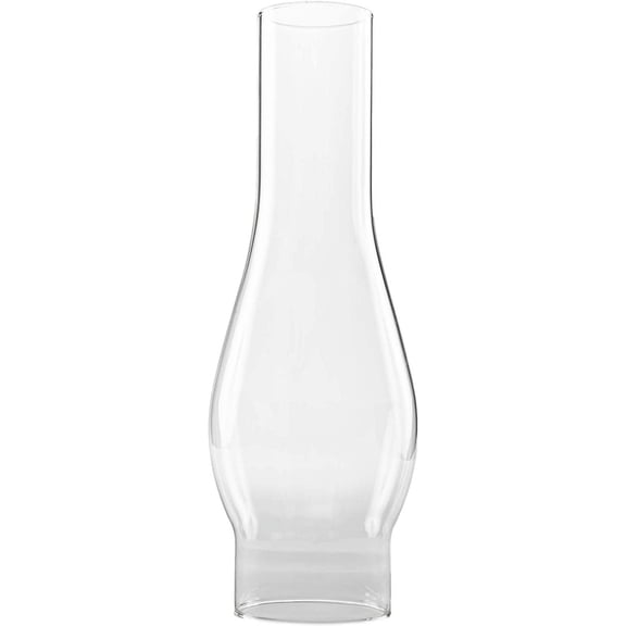 Light of Mine 3 x 10" Slim Oil Lamp Globe Replacement Lamp Oil Lamp Chimney Hurricane Lamp Glass Replacement Clear Smooth Top Chimney