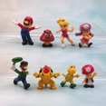 thumbnail image 1 of 8 estilos por lote Super Mario Brothers figuras de videojuegos Luigi Shy Mushroom juguetes de modelos coleccionables regalos para niños zhangmengya LED, 1 of 2