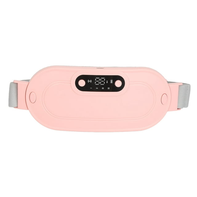 Menstrual Heating Pad, Adjustable Waistband 4 Massage Modes Cordless Menstrual Heating Pad 3 Gear Adjustable Automatic Shut Off for Women for Driving