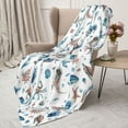 thumbnail image 3 of Sikiie Undersea Animals Cozy Flannel Fleece Throw Blanket: Lightweight & Thick for All Seasons - Perfect for Women, Men, & Kids"50"x40", 3 of 6