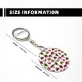 thumbnail image 3 of Naloa Halloween Mouth Print Round Keychain Keychain Key Ring, Key Tag, Key Chain Bulk for Gift Accessories (Round), 3 of 7