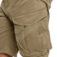thumbnail image 5 of kamemir Men Shorts Cargo Men's and Big Men's Stretch Cargo Shorts(Khaki,XL), 5 of 5