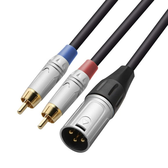Cable divisor RCA a XLR macho Y de 3 m