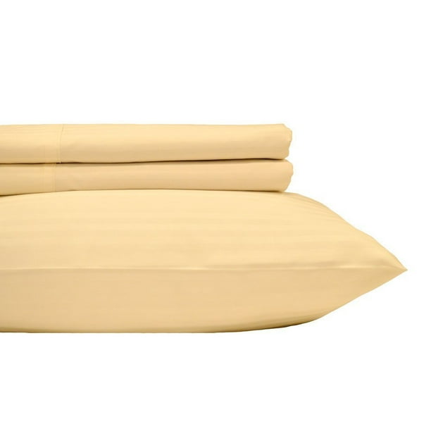 Cal King Size Flat Sheet + 2PC Pillowcases Only - 400 Thread Count 100%